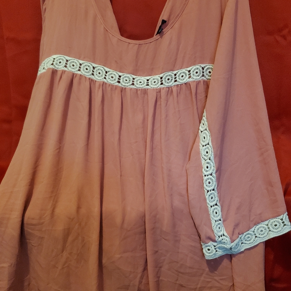Boho Style Quarter Sleeve Blouse